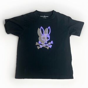 Psycho Bunny T-Shirt size L 14-16y purple logo EUC